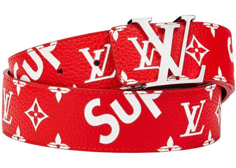 louis vuitton suprem belt|Louis Vuitton monogram belt.